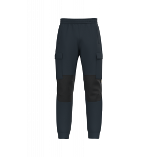 Pantalon molleton cargo écoresponsable homme WK710 - Navy personnalisable - Vue de face