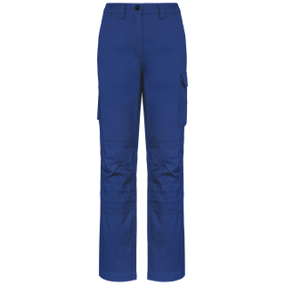 Pantalon de travail multipoches femme WK741 - Royal Blue personnalisable - Vue de face