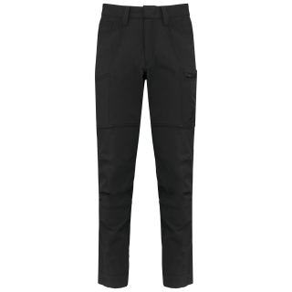 Pantalon recyclé stretch homme WK744 - Black personnalisable - Vue de face