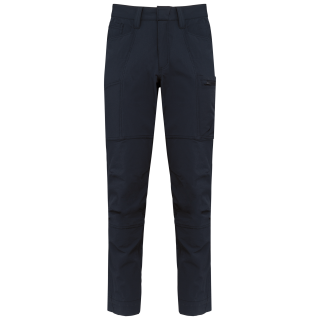 Pantalon recyclé stretch homme WK744 - Navy personnalisable - Vue de face