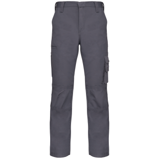 Pantalon de travail multipoches homme WK795 - Convoy Grey personnalisable - Vue de face