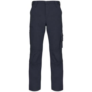 Pantalon de travail multipoches homme WK795 - Navy personnalisable - Vue de face