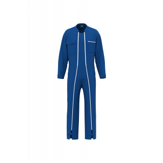 Combinaison double zip unisexe WK830 - Royal Blue personnalisable - Vue de face