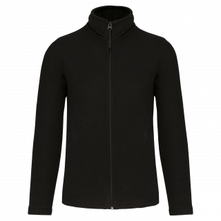 Veste micropolaire zippée homme WK903 - Black personnalisable - Vue de face