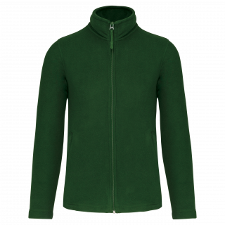 Veste micropolaire zippée homme WK903 - Forest Green personnalisable - Vue de face