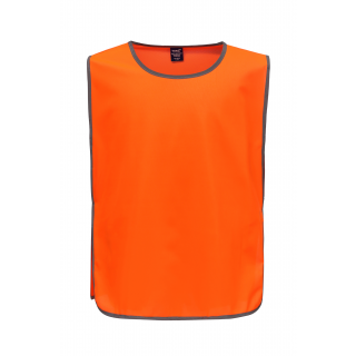 Chasuble à bordure réfléchissante YHVJ259 - Orange personnalisable - Vue de face