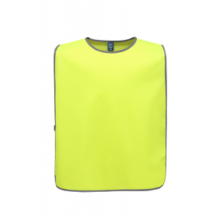 Chasuble à bordure réfléchissante YHVJ259 - Yellow personnalisable - Vue de face