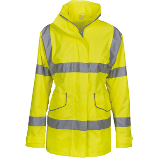 Veste haute visibilité "Management" femme YHVP189 - Hi Vis Yellow personnalisable - Vue de face
