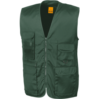 Gilet Safari R045X - Lichen Green personnalisable - Vue de face