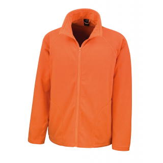 Veste micropolaire R114 - Orange personnalisable - Vue de face