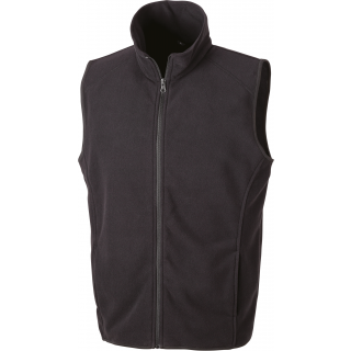 Gilet micro polaire R116X - Black personnalisable - Vue de face