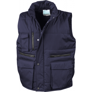 Bodywarmer matelassé Ripstop R127 - Navy personnalisable - Vue de face