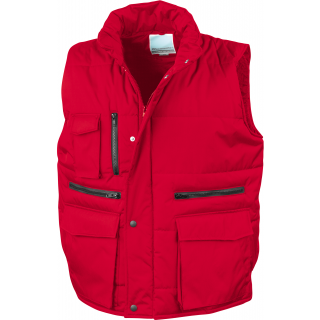 Bodywarmer matelassé Ripstop R127 - Red personnalisable - Vue de face