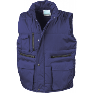 Bodywarmer matelassé Ripstop R127 - Royal Blue personnalisable - Vue de face