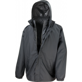 Parka 3 en 1 Core R215X - Black personnalisable - Vue de face