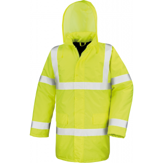 Parka High Viz Motorway R218X - Fluorescent Yellow personnalisable - Vue de face