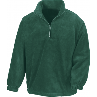 Polaire col zippé Polartherm™ R33 - Forest Green personnalisable - Vue de face