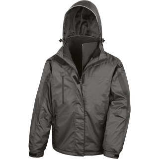 Parka 3en1 intérieur Softshell R400M - Black personnalisable - Vue de face