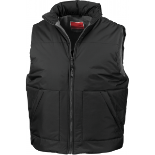 Bodywarmer doublé polaire R44 - Black personnalisable - Vue de face