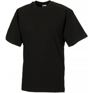 T-shirt Heavy Duty RU010M - Black personnalisable - Vue de face