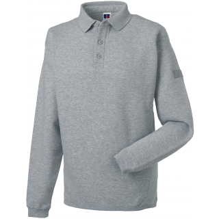 Sweat-shirt Heavy Duty col polo RU012M - Light Oxford personnalisable - Vue de face