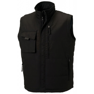 Bodywarmer Heavy Duty RU014M - Black personnalisable - Vue de face