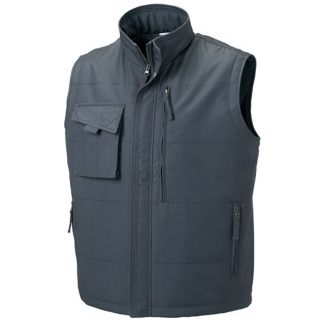 Bodywarmer Heavy Duty RU014M - Convoy Grey personnalisable - Vue de face