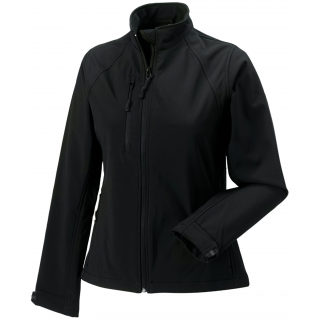 Veste softshell femme RU140F - Black personnalisable - Vue de face