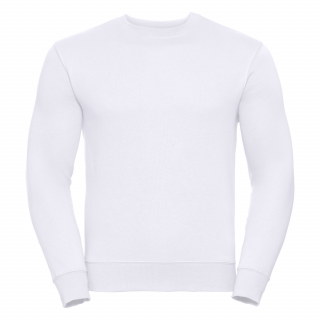 Sweat-shirt col rond Authentic RU262M - White personnalisable - Vue de face