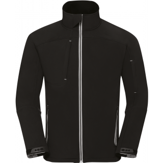 Veste homme Softshell Bionic-Finish® RU410M - Black personnalisable - Vue de face