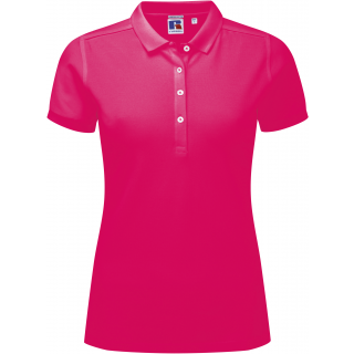 Polo Stretch Femme RU566F - Fuchsia personnalisable - Vue de face