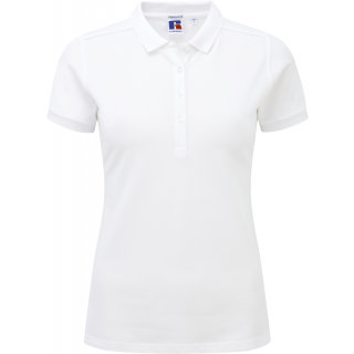 Polo Stretch Femme RU566F - White personnalisable - Vue de face