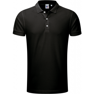 Polo Stretch Homme RU566M - Black personnalisable - Vue de face