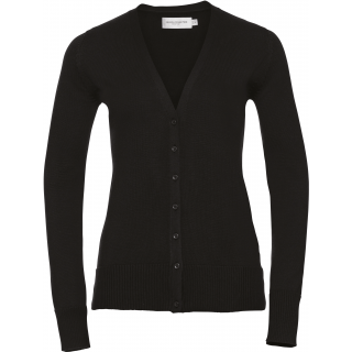 Cardigan femme RU715F - Black personnalisable - Vue de face