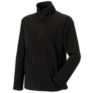 Polaire col zippé RU8740M - Black personnalisable - Vue de face