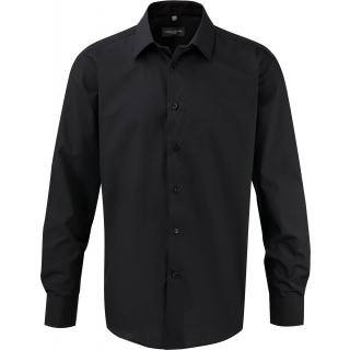 Chemise homme manches longues Non Iron - classique RU956M - Black personnalisable - Vue de face
