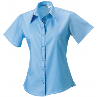 Chemise femme manches courtes Non Iron RU957F - Bright Sky personnalisable - Vue de face