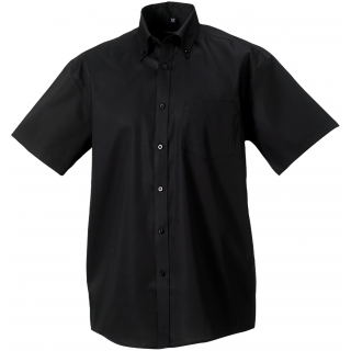 Chemise homme manches courtes Non Iron - classique RU957M - Black personnalisable - Vue de face