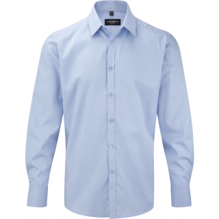 Chemise homme manche longues à chevrons RU962M - Light Blue personnalisable - Vue de face
