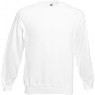 Sweat-shirt col rond Classic (62-202-0) SC163 - White personnalisable - Vue de face