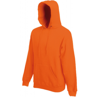 Sweat-shirt capuche Classic (62-208-0) SC244C - Orange personnalisable - Vue de face