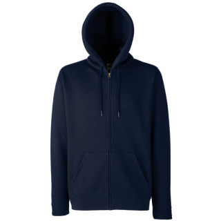 Sweat-shirt homme zippé capuche Premium (62-034-0) SC361C - Deep Navy personnalisable - Vue de face