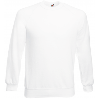 Sweat-shirt manches raglan (62-216-0) SC4 - White personnalisable - Vue de face