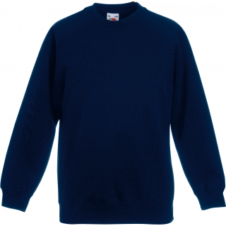 Sweat-shirt enfant manches raglan (62-039-0) SC62039 - Deep Navy personnalisable - Vue de face