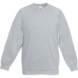 Sweat-shirt enfant manches raglan (62-039-0) SC62039 - Heather Grey personnalisable - Vue de face