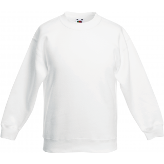Sweat-shirt enfant col rond Classic (62-041-0) SC62041 - White personnalisable - Vue de face