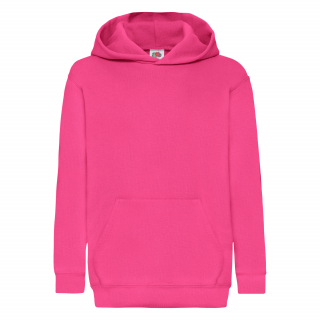 Sweat-shirt enfant capuche Classic (62-043-0) SC62043 - Fuchsia personnalisable - Vue de face