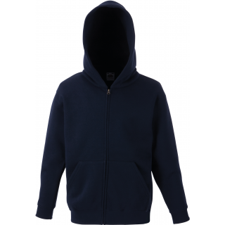 Sweat-shirt enfant zippé capuche Classic (62-045-0) SC62045 - Deep Navy personnalisable - Vue de face