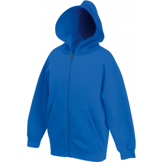 Sweat-shirt enfant zippé capuche Classic (62-045-0) SC62045 - Royal Blue personnalisable - Vue de face