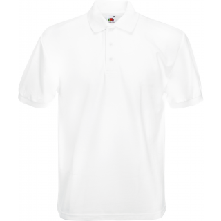 Polo Heavy 65/35 SC63204 - White personnalisable - Vue de face